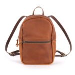 Bag Spot Backpack - Classic Zippered Leather - Medium