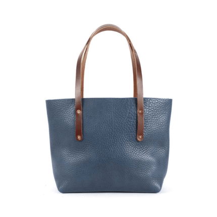 Bag Spot Essential Tote Bag - Leather - Medium - Smokey Blue