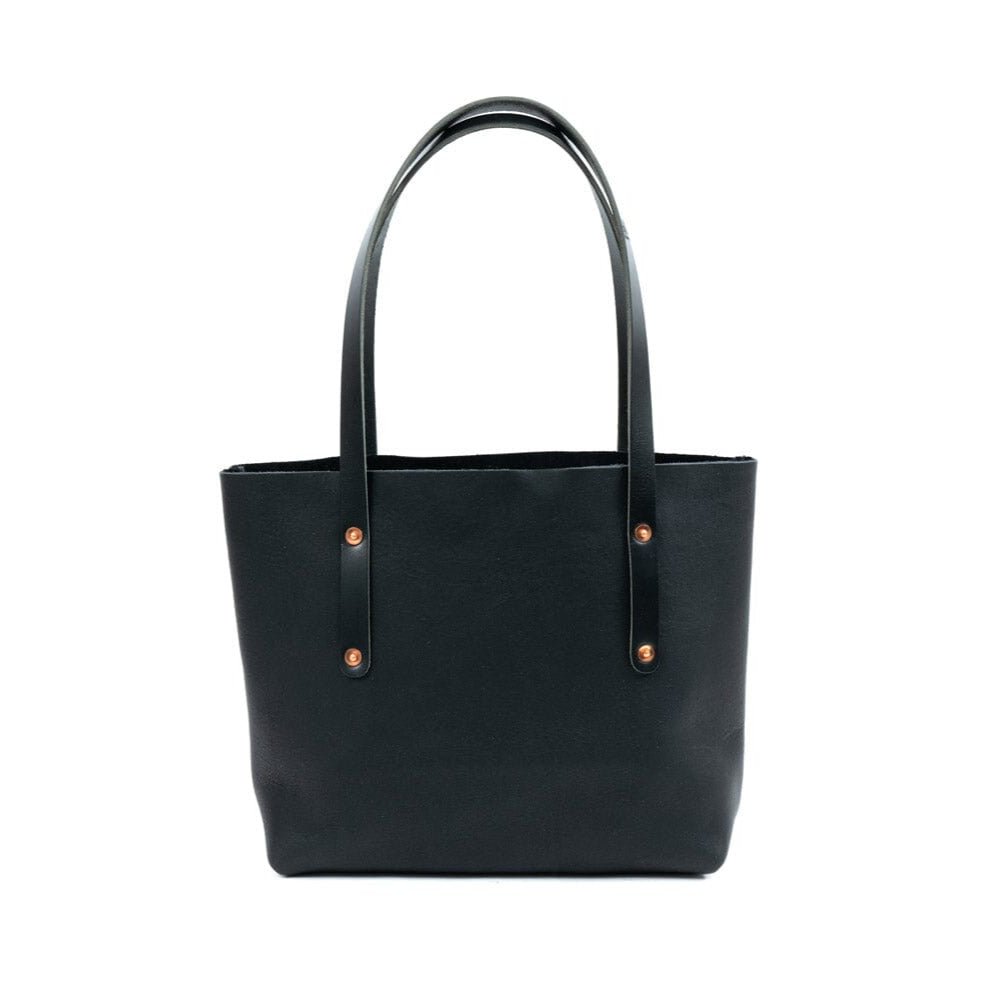 avery-tote-small-black.jpg Bag Spot Essential Tote Bag - Leather - Small - Black - Image 1
