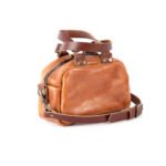 Bag Spot Signature Crossbody Bag - Leather - Mini - Caramel