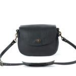 Bag Spot Deluxe Satchel Crossbody Bag - Leather - Black