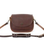 Bag Spot Satchel Crossbody Bag - Leather - Saddle
