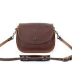 Bag Spot Deluxe Satchel Crossbody Bag - Leather - Indigo Bison