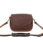 Bag Spot Deluxe Satchel Crossbody Bag - Leather - Saddle