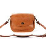 Bag Spot Deluxe Satchel Crossbody Bag - Leather - Honey