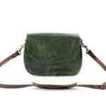 Bag Spot Deluxe Satchel Crossbody Bag - Leather - Jade Bison