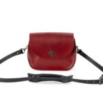 Bag Spot Satchel Crossbody Bag - Leather - Small - Oxblood