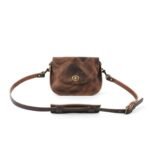 Bag Spot Satchel Crossbody Bag - Leather - Small - Rustic Pecan