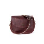 Bag Spot Satchel Crossbody Bag - Leather - Small - Wine Bison